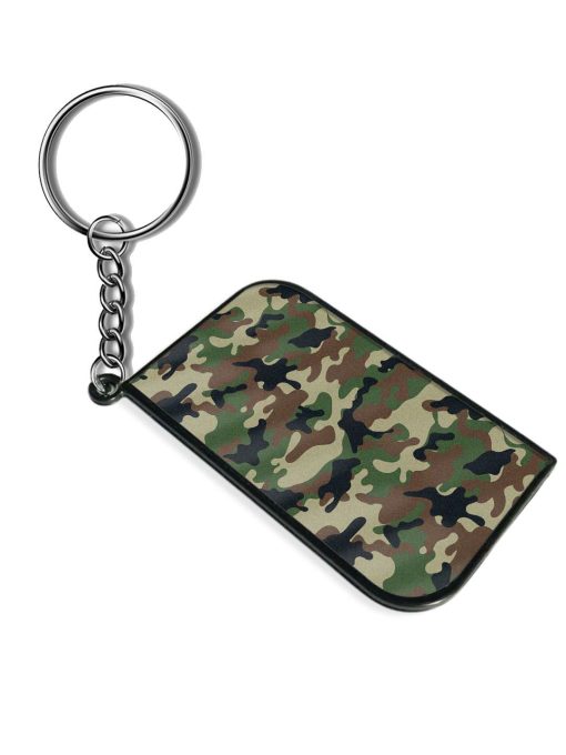 Army Military Camouflage Dark Green Keychain Chachhi