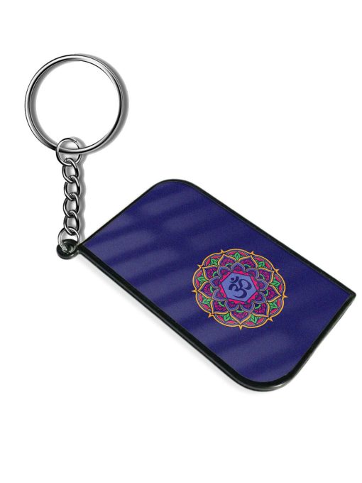 Om Mandala Art Blue Keychain Chachhi