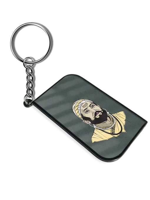 Shivaji Maharaj Vector Art Keychain Chachhi