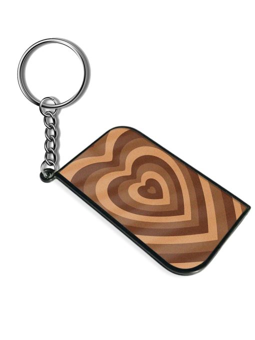 Brown Heart Keychain