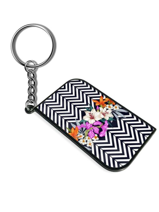 Zigzag Flower Art Keychain Chachhi