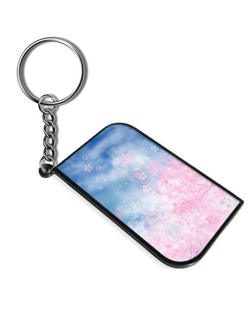 Cherry Blossom Flower Wallpaper Keychain