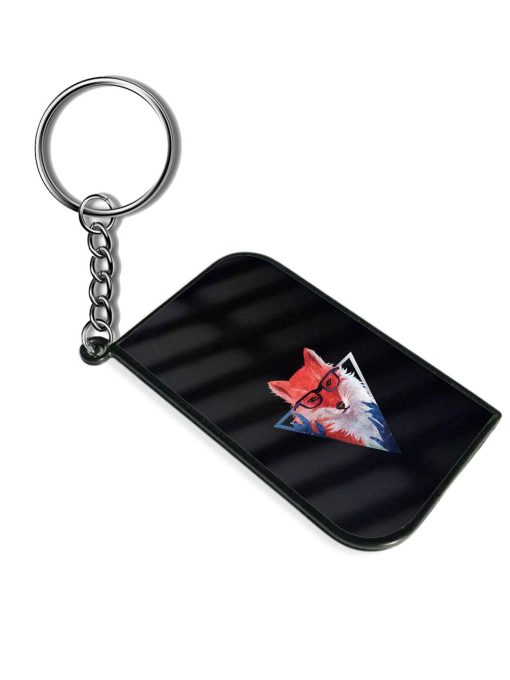 Fox Background Keychain Chachhi