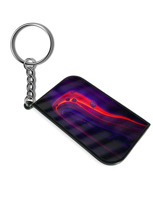 Purple Blue Abstract Painting Background Keychain Chachhi