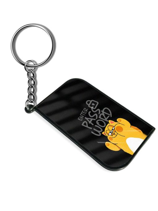 Enter Password Cartoon Wallpaper Keychain