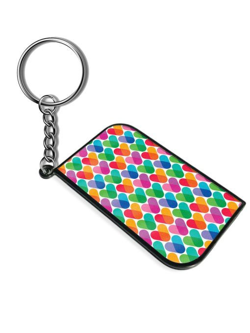 Overlapping Colors Colorful Keychain Chachhi