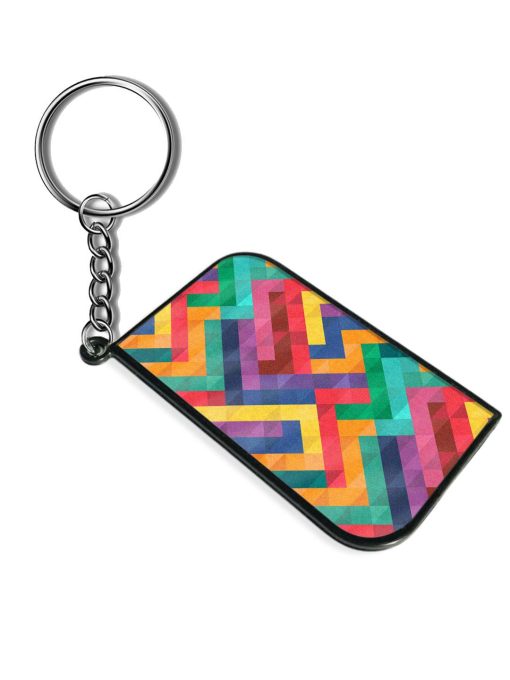 Colorful Seamless Geometric Keychain Chachhi