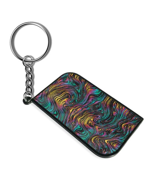 Abstract Liquid Colors Keychain