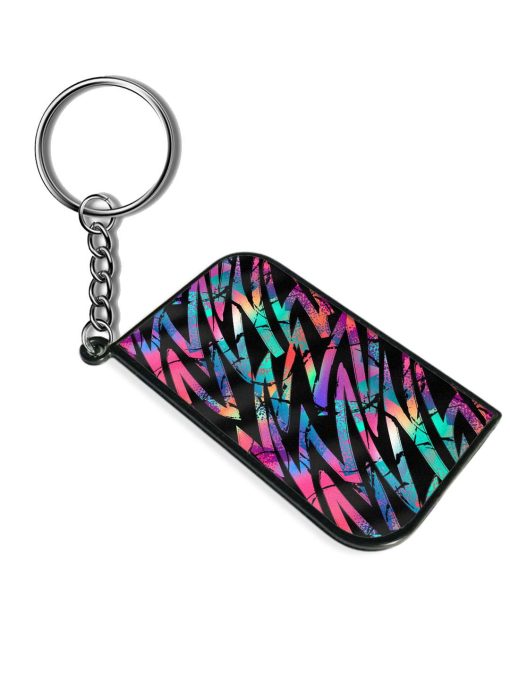 Abstract Seamless Grunge Keychain