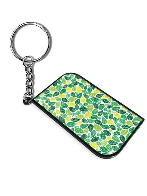 Abstract Colorful Leaves Keychain Chachhi