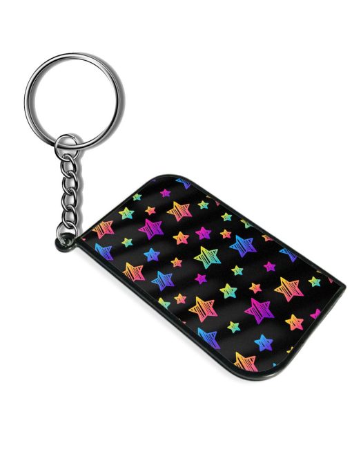 Abstract Black Rainbow Keychain Chachhi