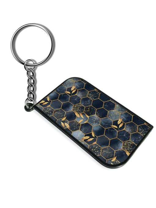 Marble Hexagon Seamless Keychain Chachhi