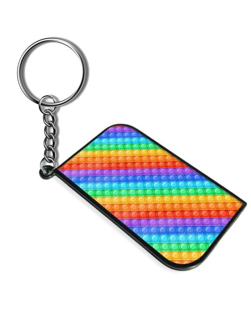 Cartoon Rainbow Pop Keychain