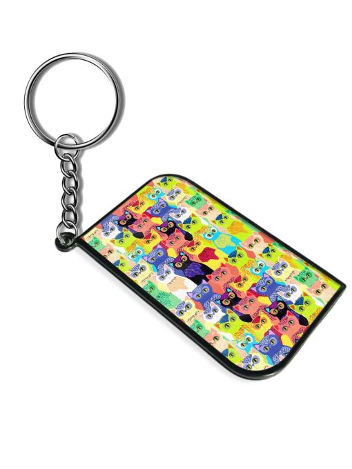 Cute Colorful Cats Keychain Chachhi