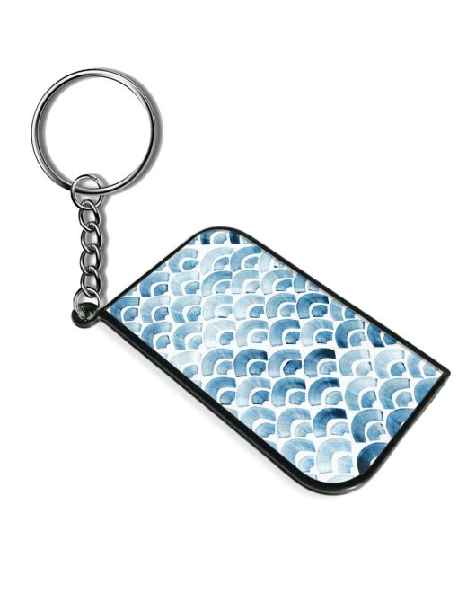 Wave Pattern Watercolor Keychain Chachhi