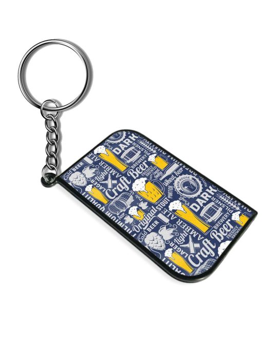 Typographic Vector Beer Keychain Chachhi