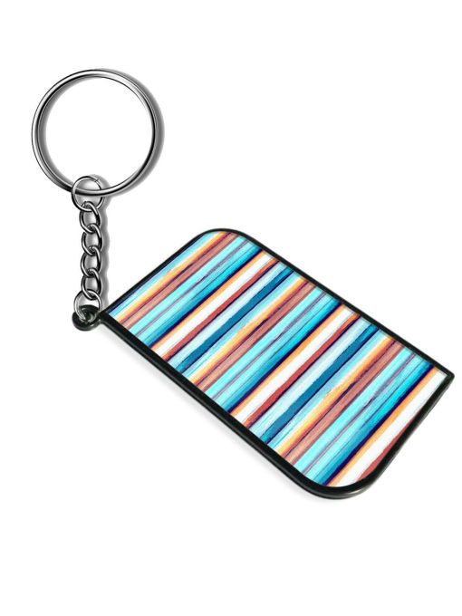 Watercolor Striped Fashion Keychain Chachhi