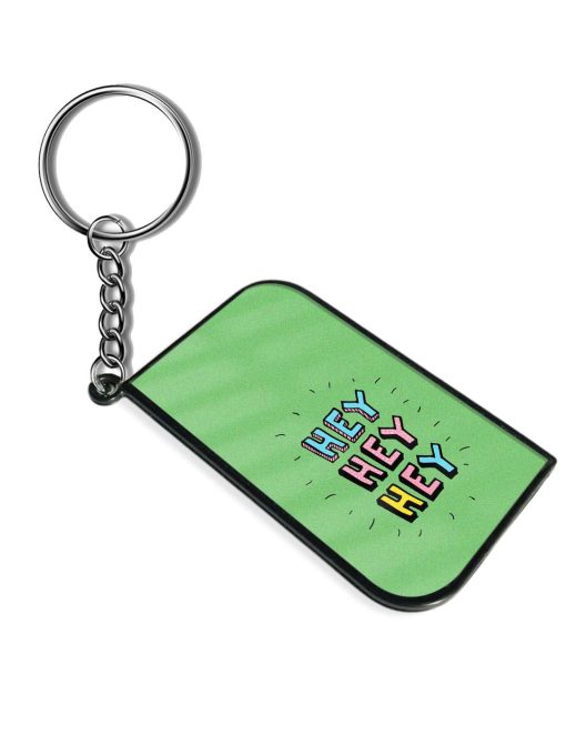 Hey Vector Cartoon Keychain