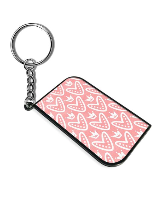 Cute Hearts Crowns Keychain