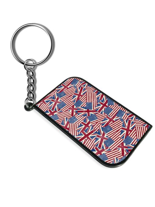 Seamless Pattern Flags Keychain Chachhi