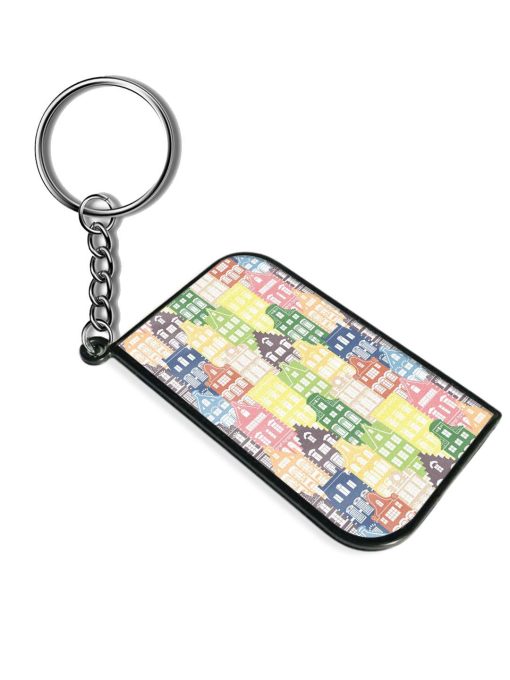 Seamless Shapes Pattern Keychain Chachhi