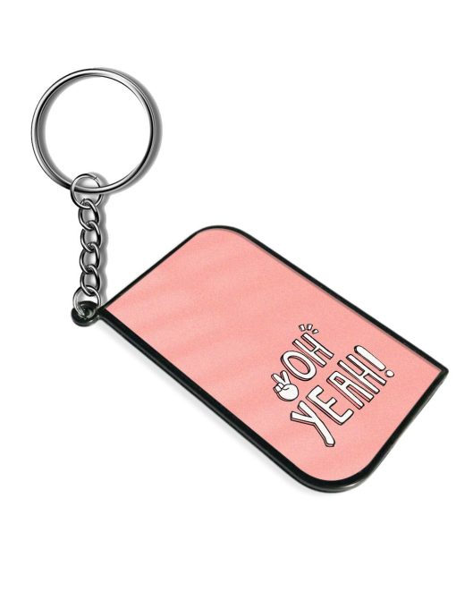 Slogan Vector Print Keychain Chachhi