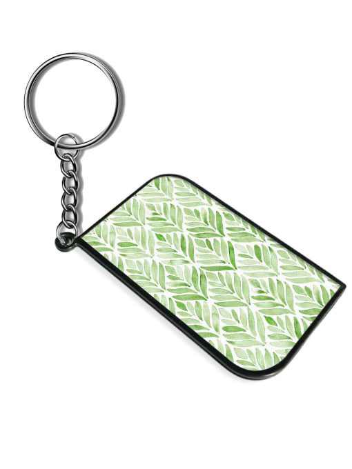 Hand Painted Green Keychain