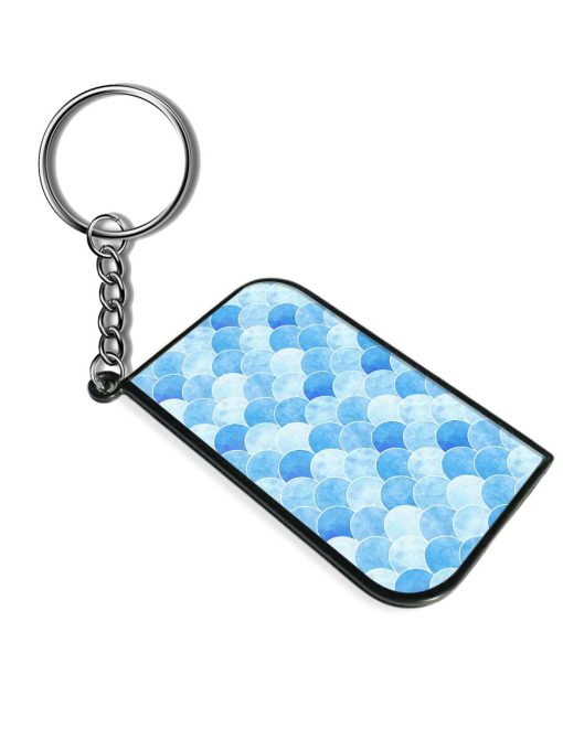 Seamless Watercolor Scales Keychain