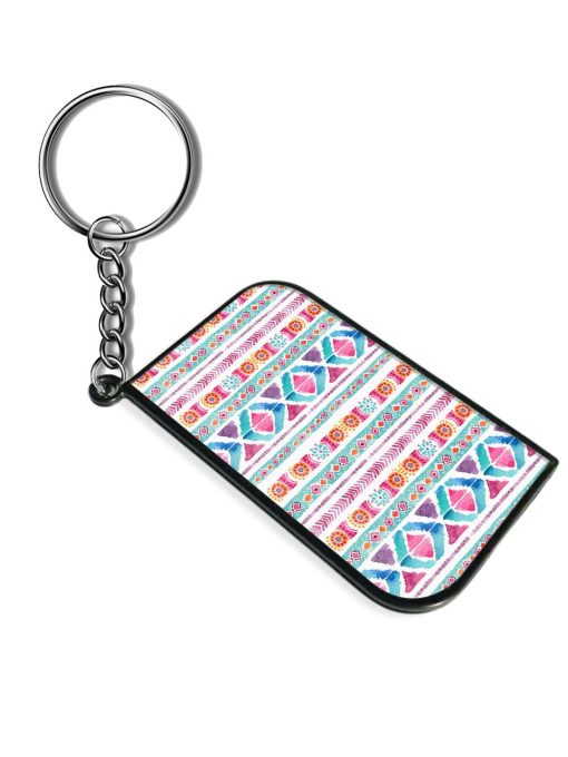 Watercolor Ethnic Card Keychain Chachhi