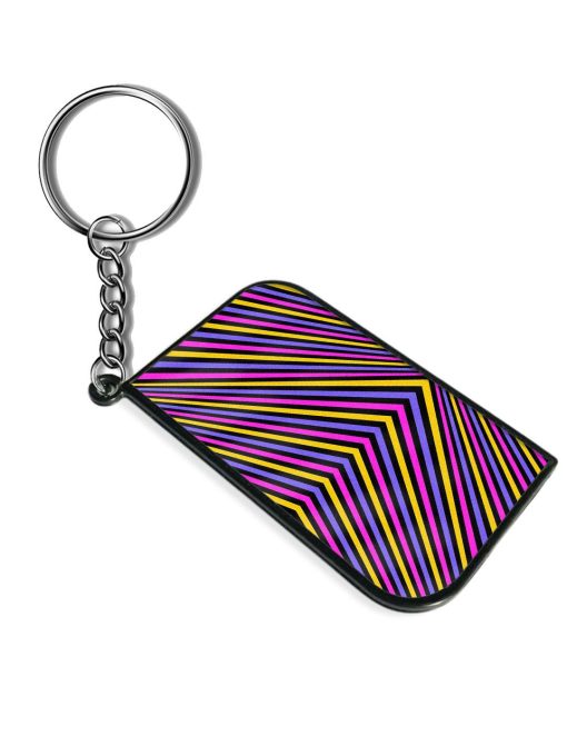 Diagonal Striped Pattern Keychain Chachhi