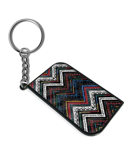 Seamless Ethnic Zigzag Keychain Chachhi