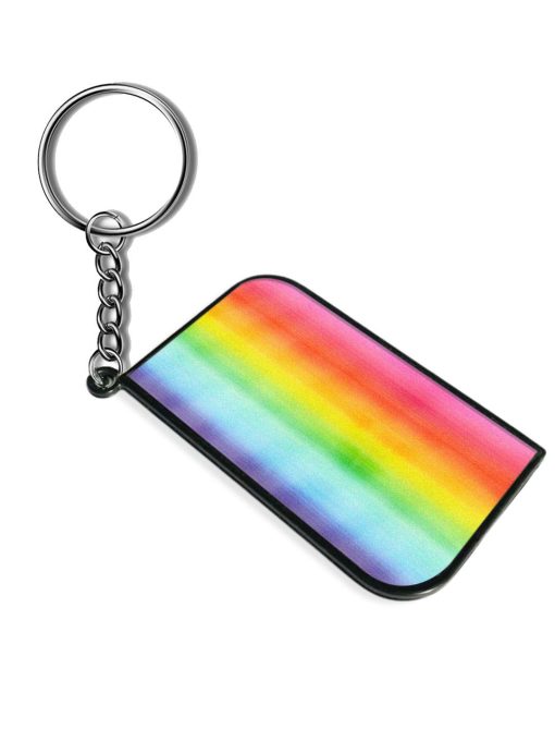 Bright Rainbow Watercolor Keychain Chachhi