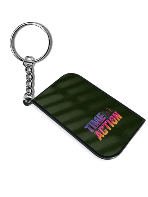 Time Action Graphic Design Keychain Chachhi