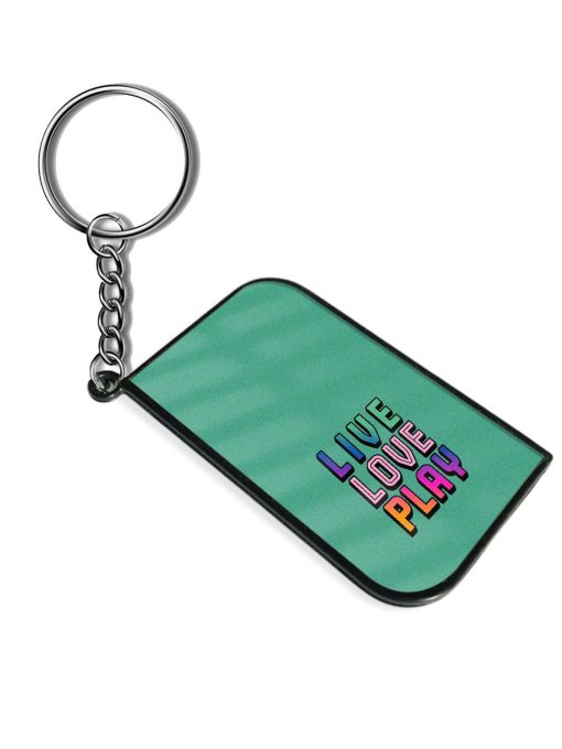 Live Love Play Keychain