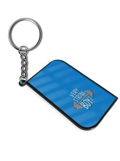 Dumbbell Typography Tshirt Keychain