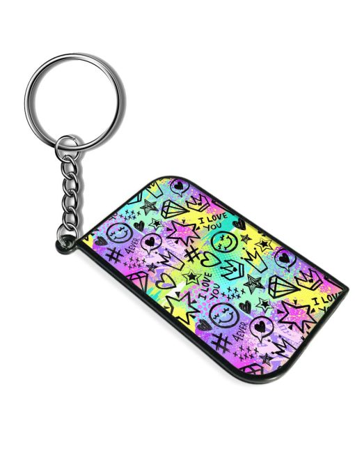 Bright Seamless Pattern Keychain Chachhi