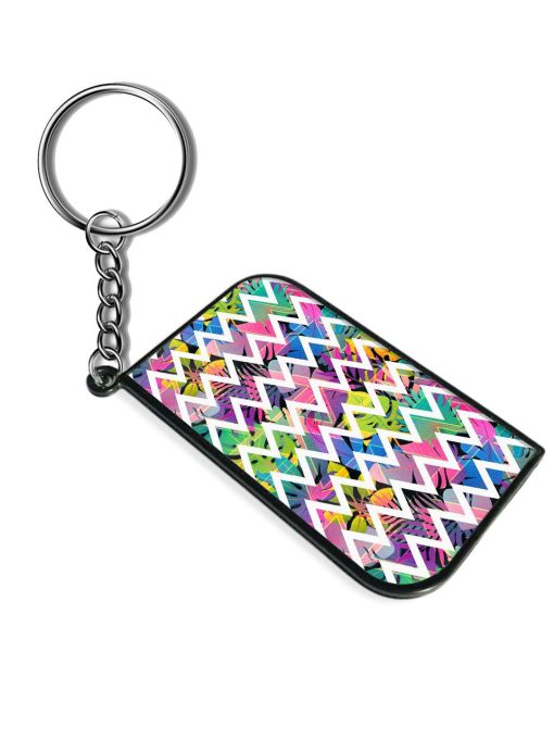 Zigzag Strips On Keychain Chachhi