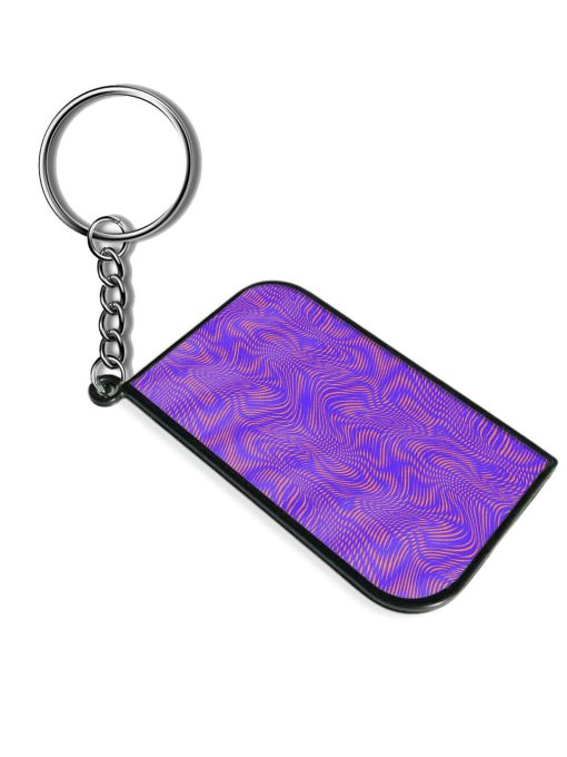 Optical Pattern Psychedelic Keychain Chachhi