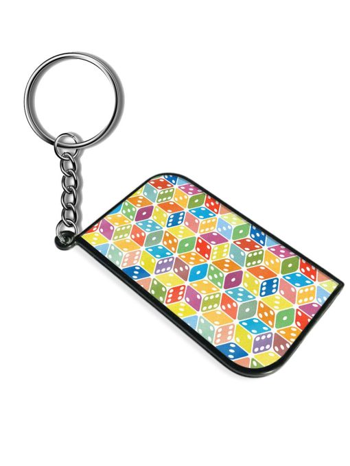 Vector Multi Colored Dice Keychain Chachhi