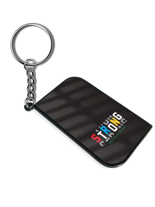 Strong Typography Print Keychain Chachhi