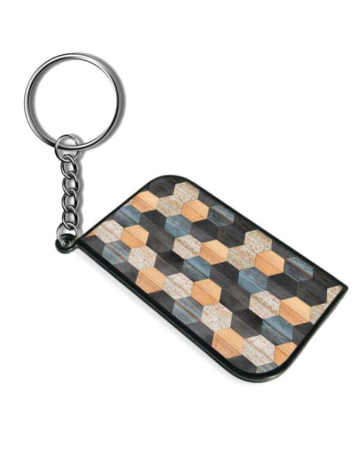 Weathered Wood Texture Keychain Chachhi