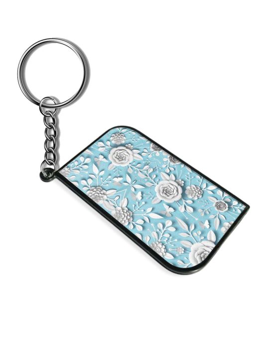 3D Rendering White Keychain Chachhi