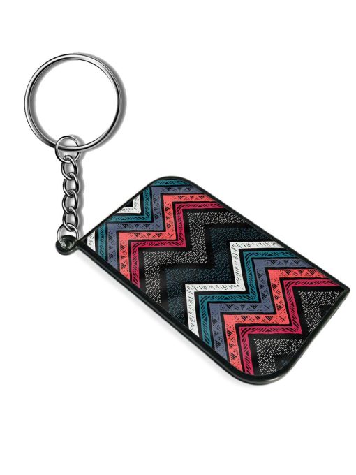 Handmade Stripes Bright Keychain