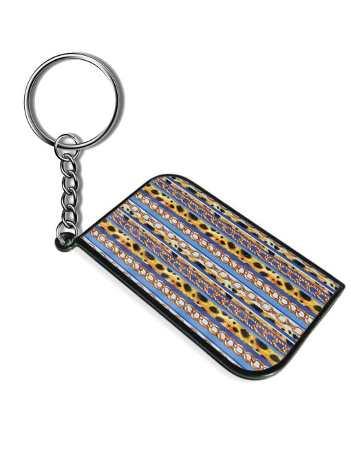 Seamless Pattern Stripes Keychain Chachhi