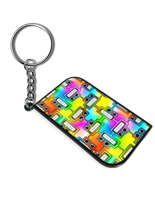 Abstract Seamless Composition Keychain Chachhi