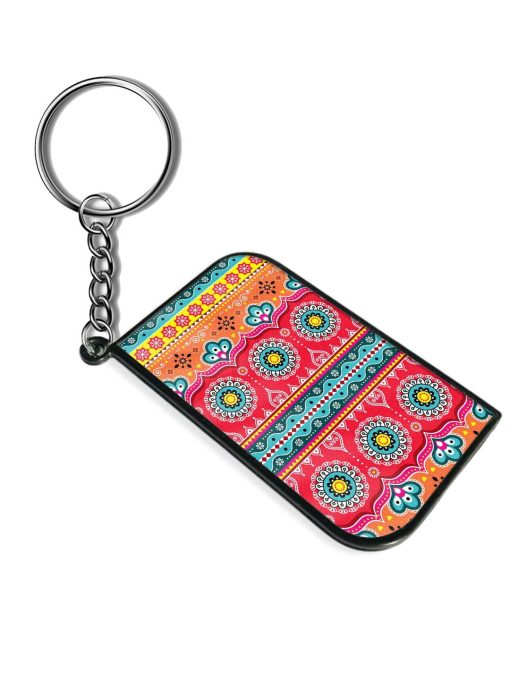 Red And Pink Mandala Truck Keychain Chachhi