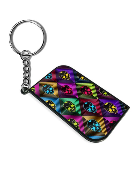 Skulls Seamless Pattern Keychain Chachhi