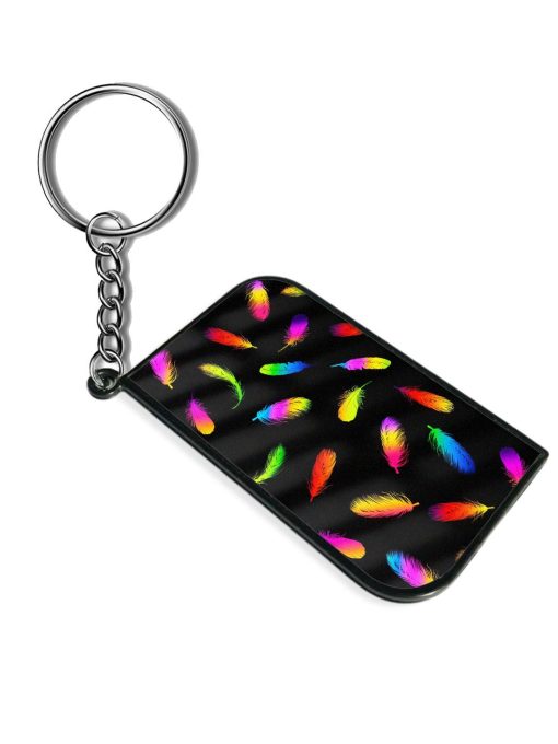 Neon Feather Keychain Chachhi