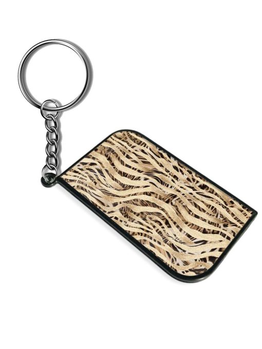 Abstract Furry Leopard Keychain Chachhi