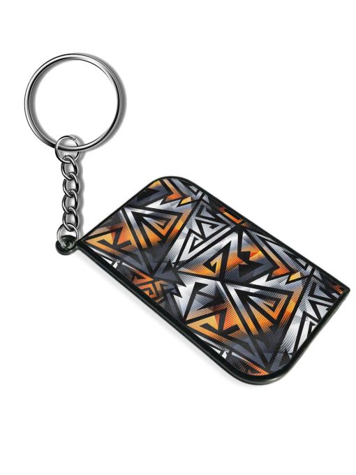 Abstract Metal Effect Keychain Chachhi